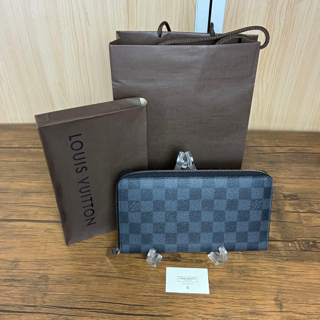 【美品】LOUIS VUITTON ダミエグラフィット　ジッピーオーガナイザー