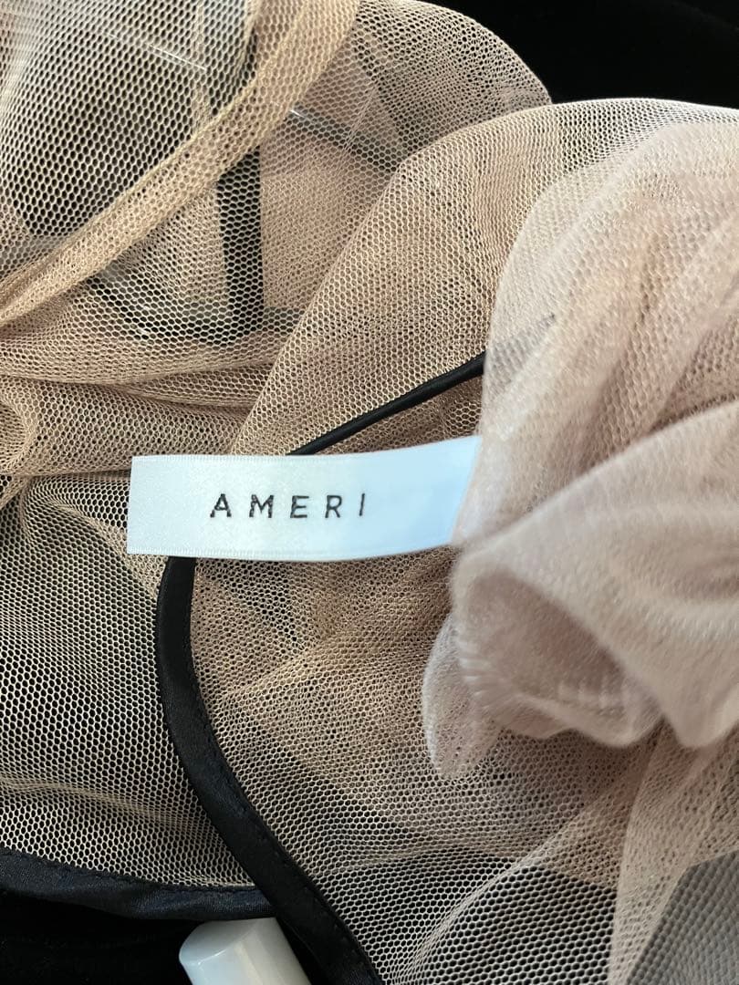 アメリビンテージ　MANY WAY AIRY VEIL DRESS M ベロア