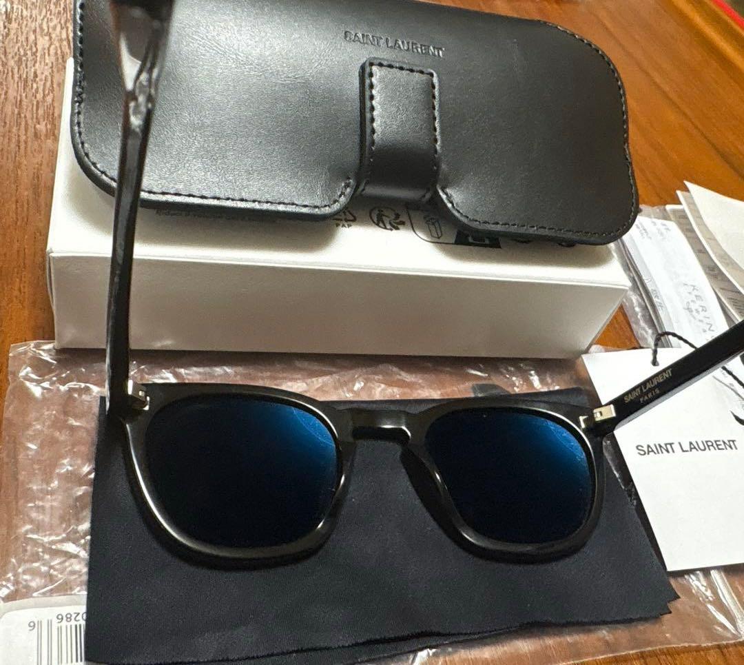 SAINT LAURENT サンローランサングラス　ブラックSL 28-002