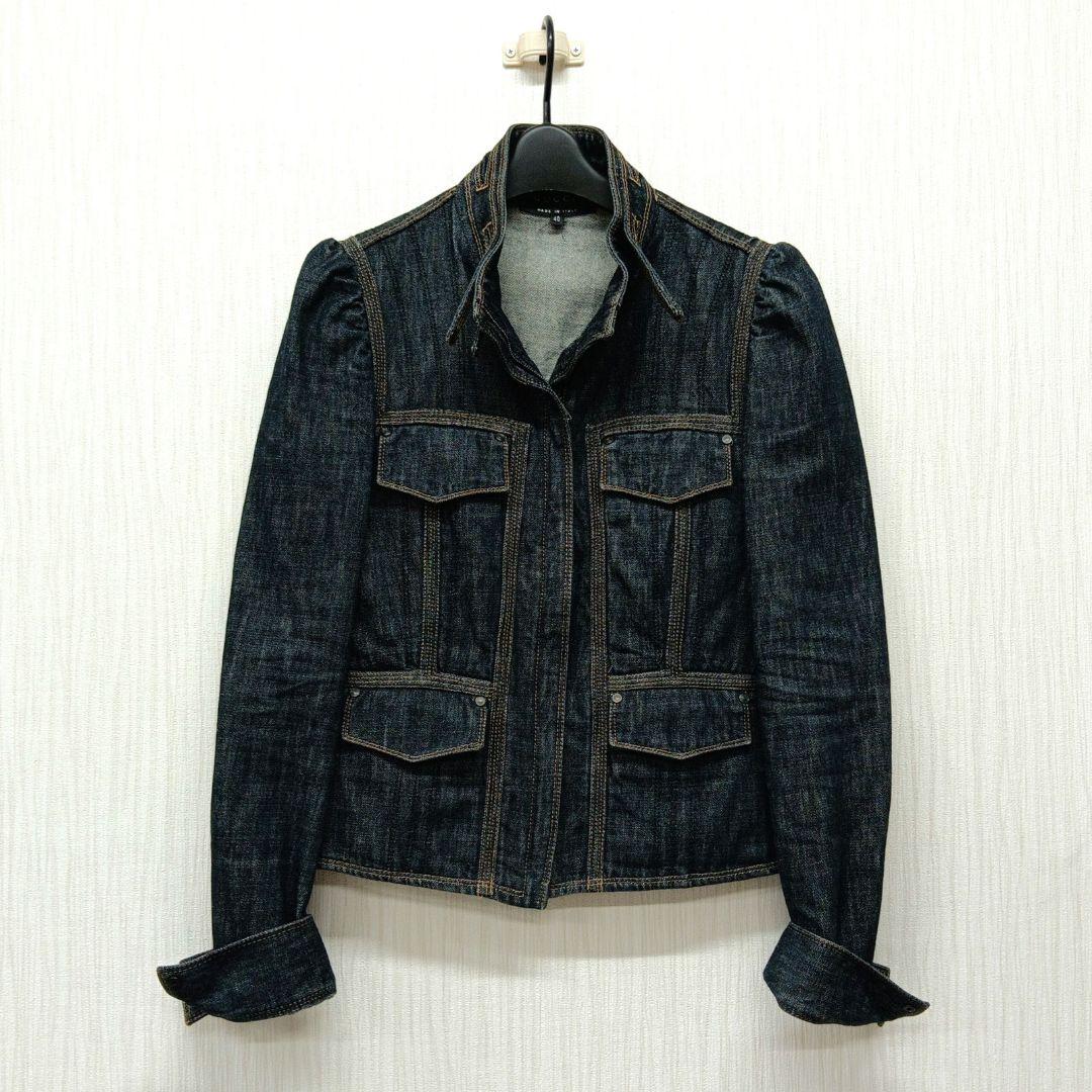美品 GUCCI グッチ デニム ジャケット ネイビー Gジャン