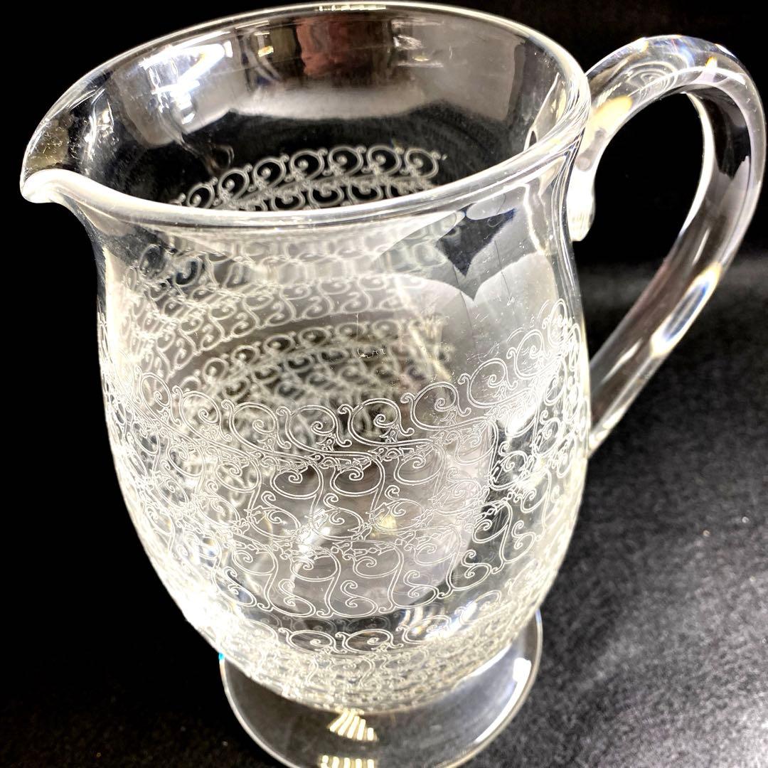 バカラ　ローハンピッチャー　高さ19.5㎝　東Y7-0213☆2Fトヒル