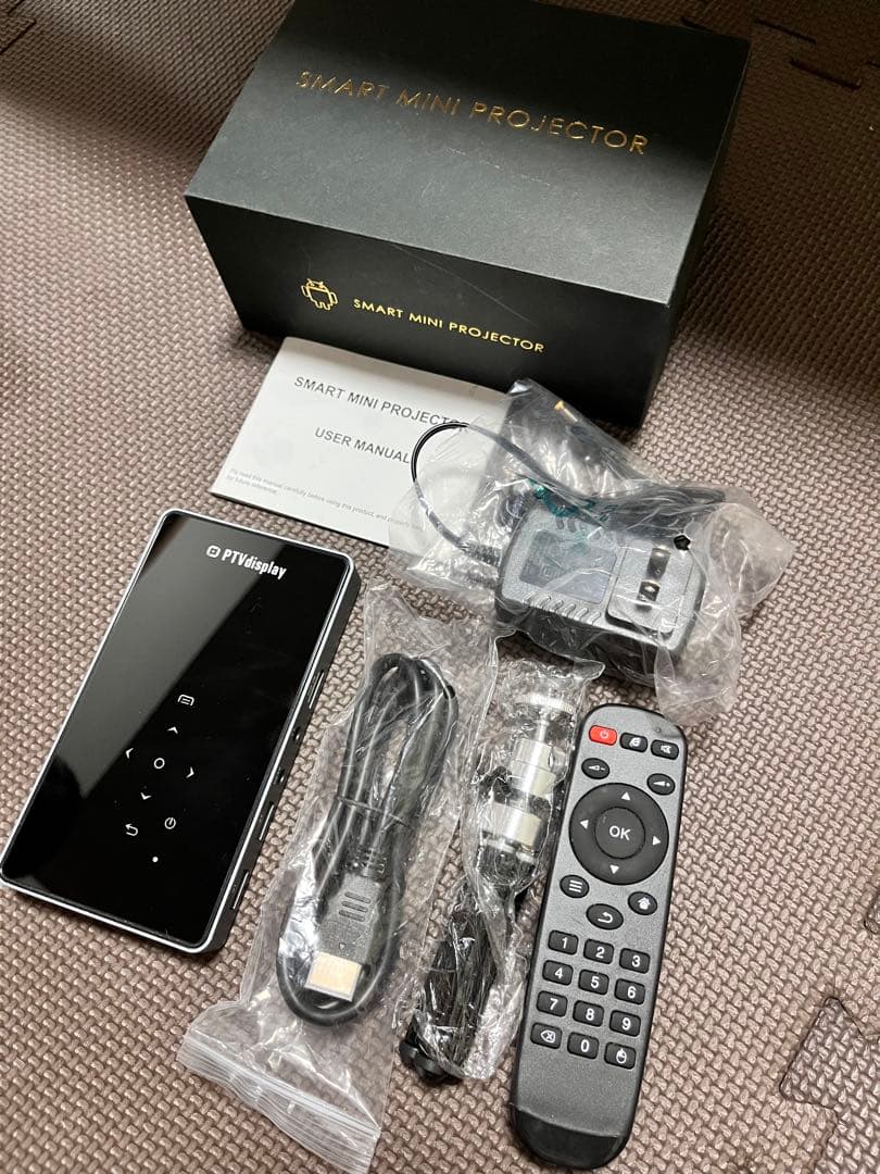 PTVDISPLAY プロジェクター Black P8Iミニプロジェクター 本体