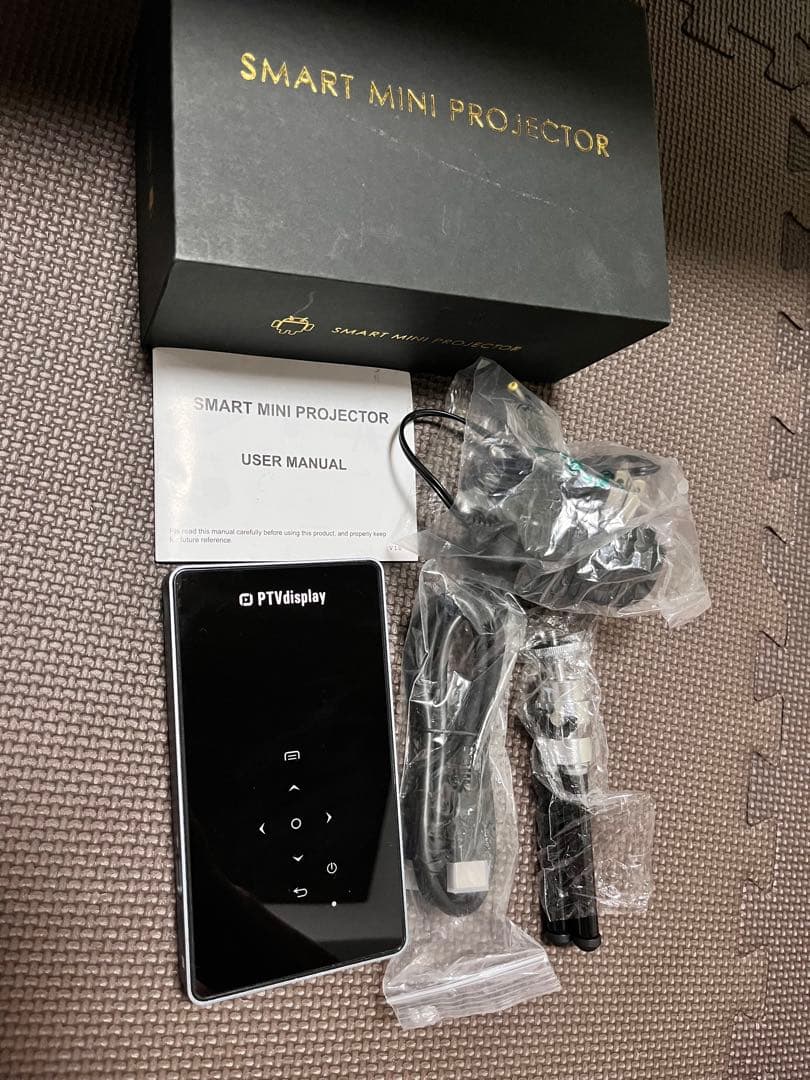 PTVDISPLAY プロジェクター Black P8Iミニプロジェクター 本体