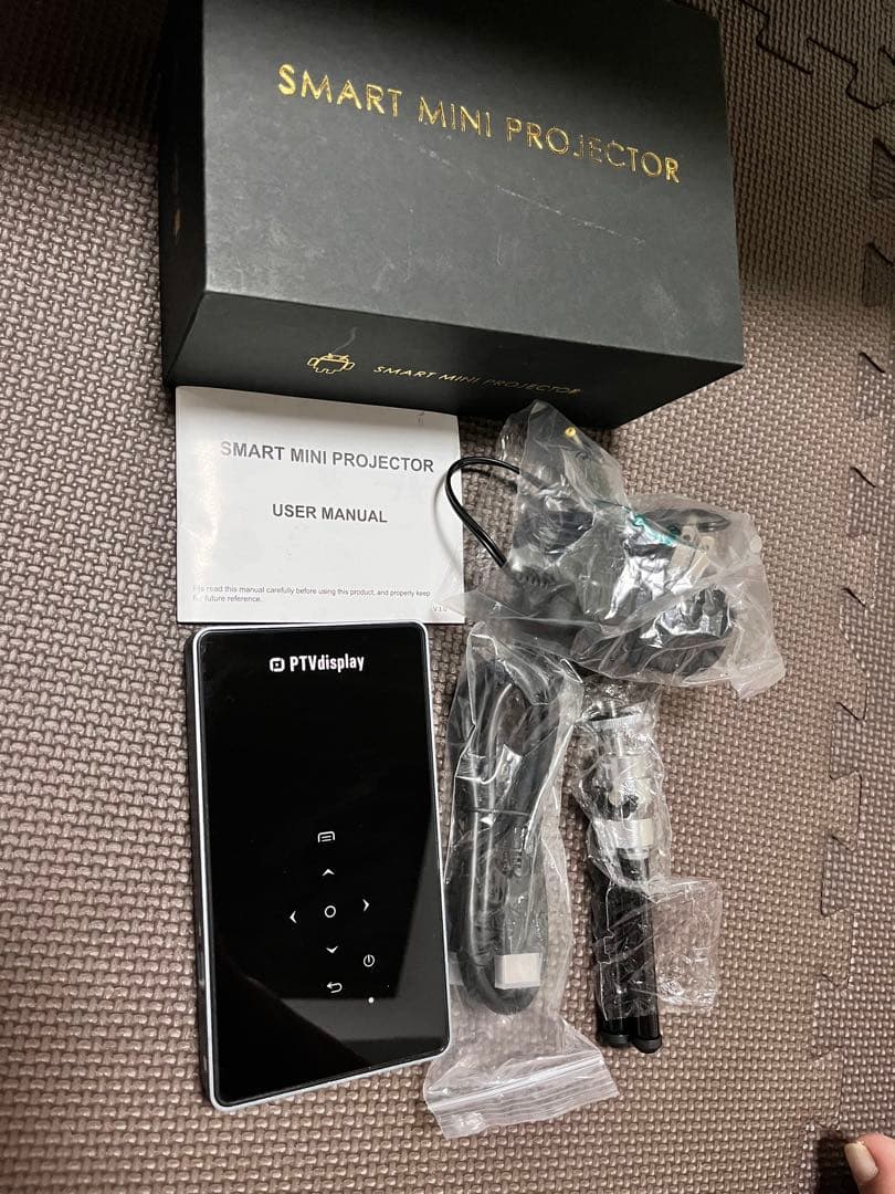 PTVDISPLAY プロジェクター Black P8Iミニプロジェクター 本体