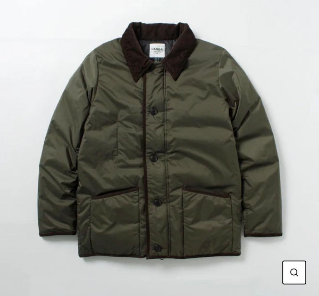 【たむ】ナンガ　オーロラテックスライディングダウンジャケット カーキ L