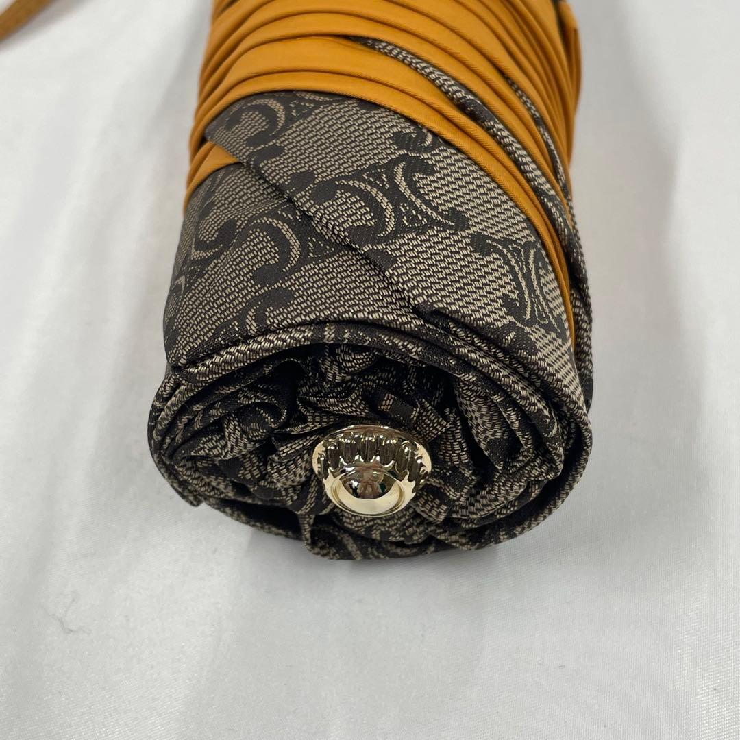 S1-M0198　CELINE　セリーヌ　トリオンフ柄　折り畳み傘　希少品