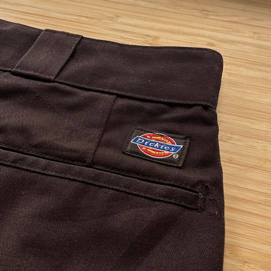 90s USA製 Dickies 874 ワークパンツ ダークブラウン 40程度