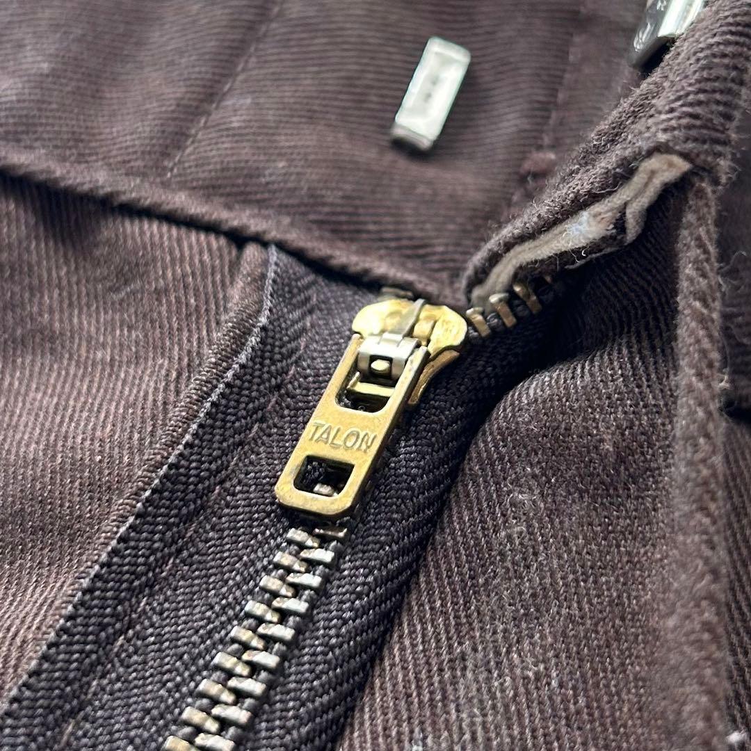 90s USA製 Dickies 874 ワークパンツ ダークブラウン 40程度