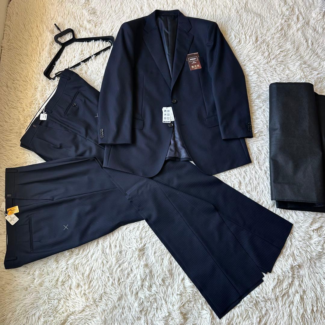 新品未使用　スーツ　ツーパンツ　大きいサイズ　E10　リーガル　195-0　黒