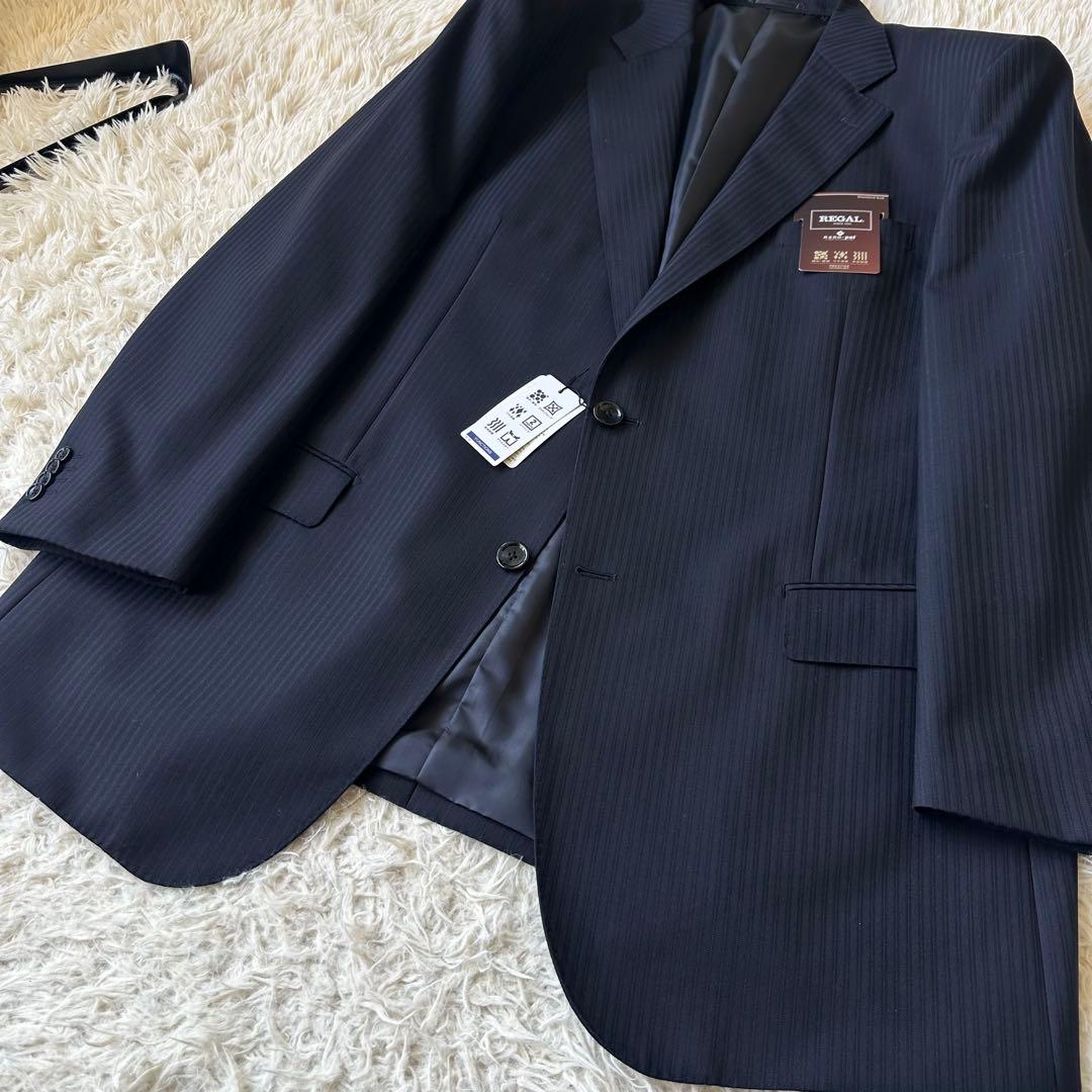 新品未使用　スーツ　ツーパンツ　大きいサイズ　E10　リーガル　195-0　黒