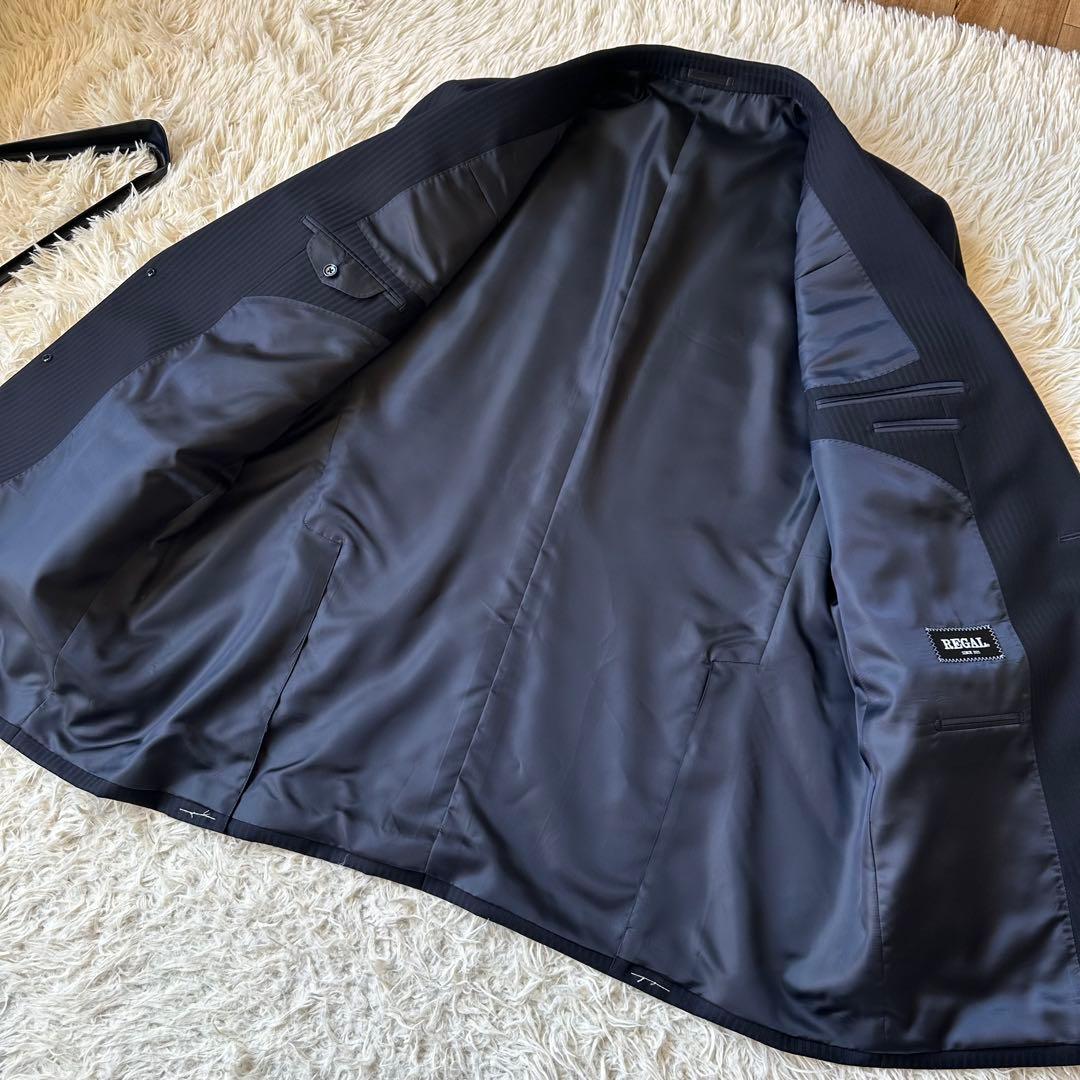 新品未使用　スーツ　ツーパンツ　大きいサイズ　E10　リーガル　195-0　黒