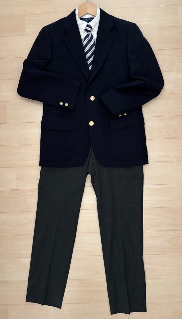 J.PRESS ジェイプレス 紺　ブレザー　三つボタン　フォーマル　160A