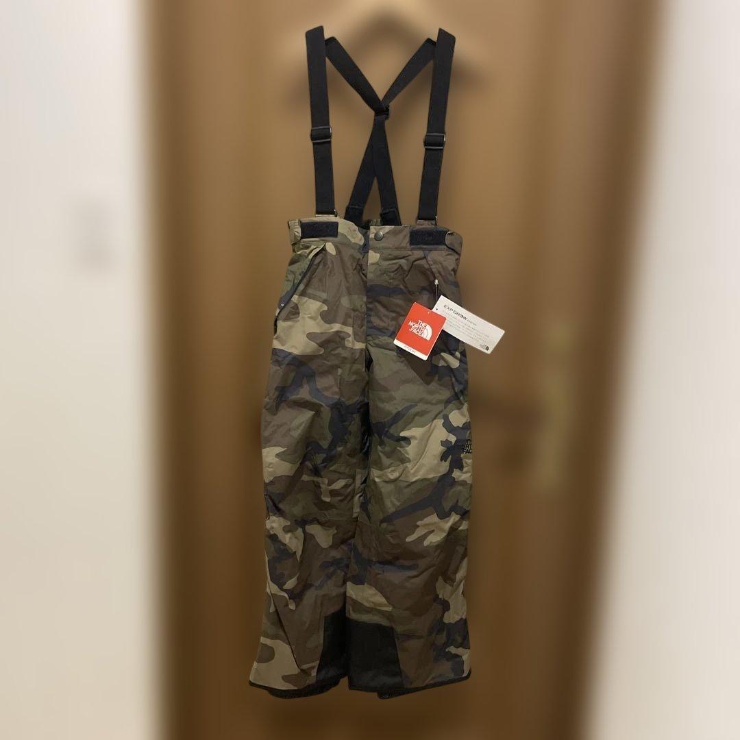 ノースフェイスキッズ迷彩スノーパンツ　140