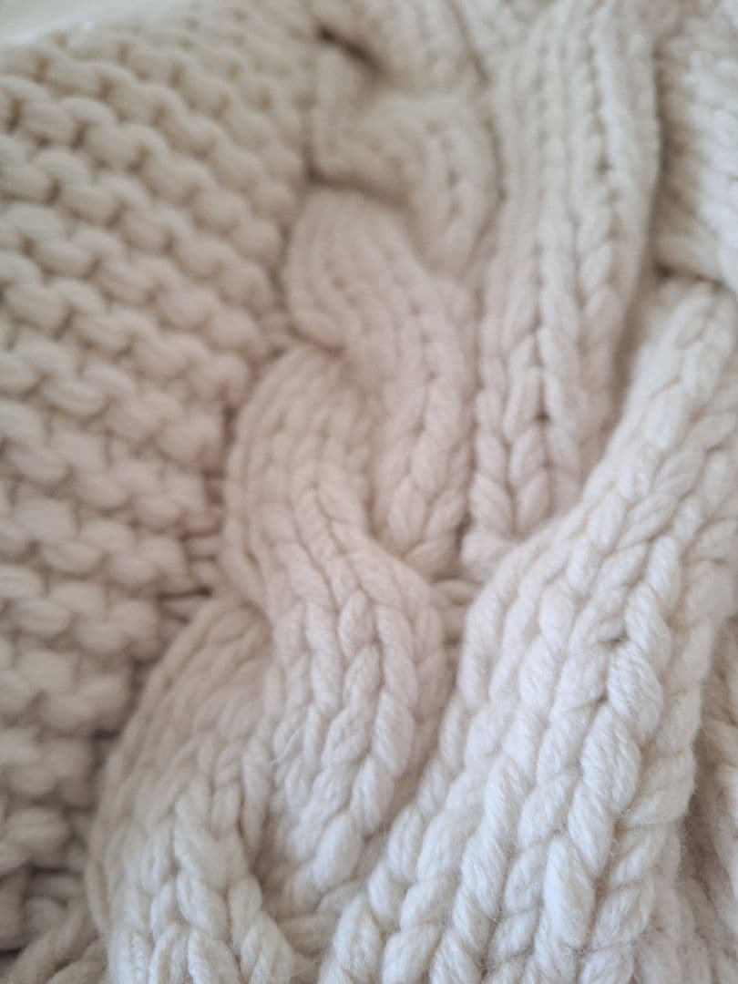 martinique マルティニーク ニット ケーブルカーディガン ホワイト