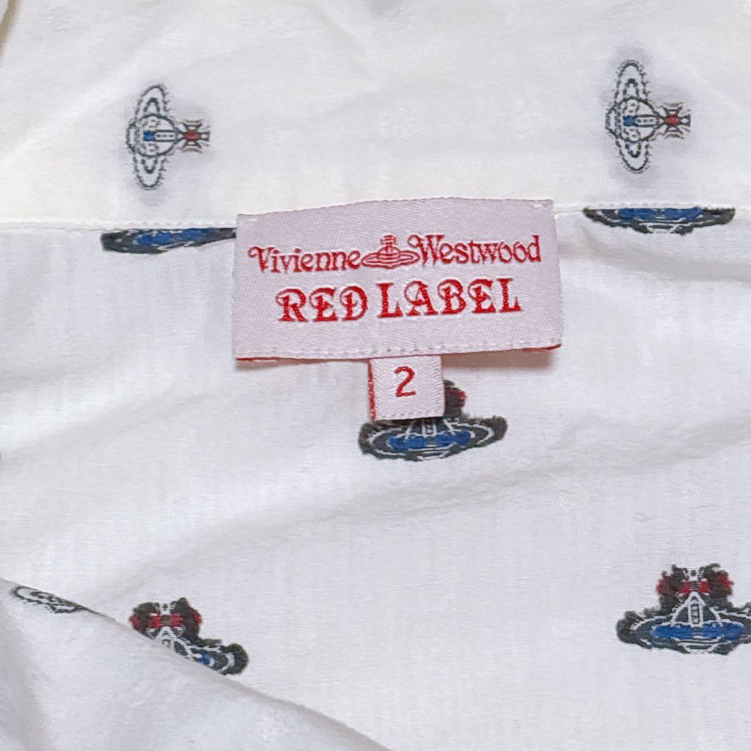 Vivienne Westwood オーブ 刺繍 ボウタイ ブラウス M