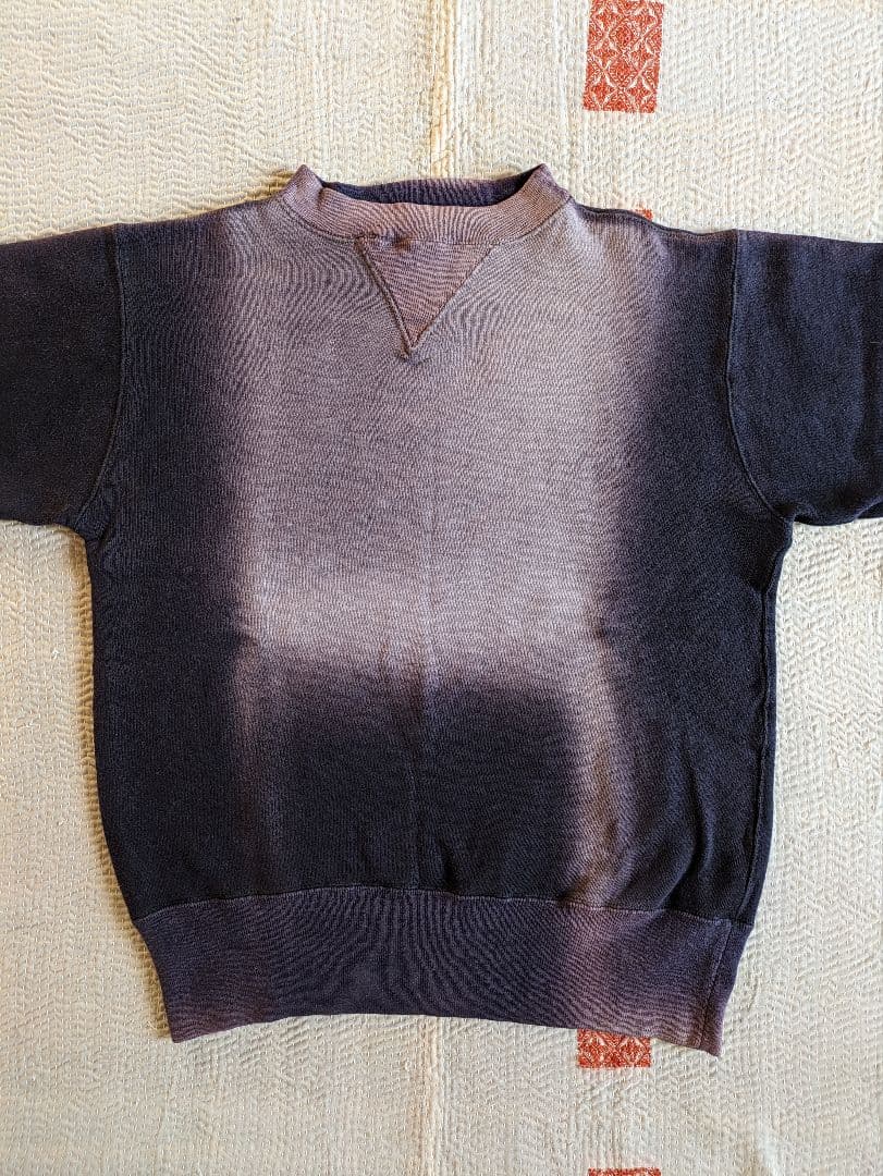 40s Champion 両V スウェット ネイビー