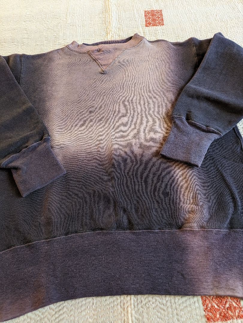 40s Champion 両V スウェット ネイビー