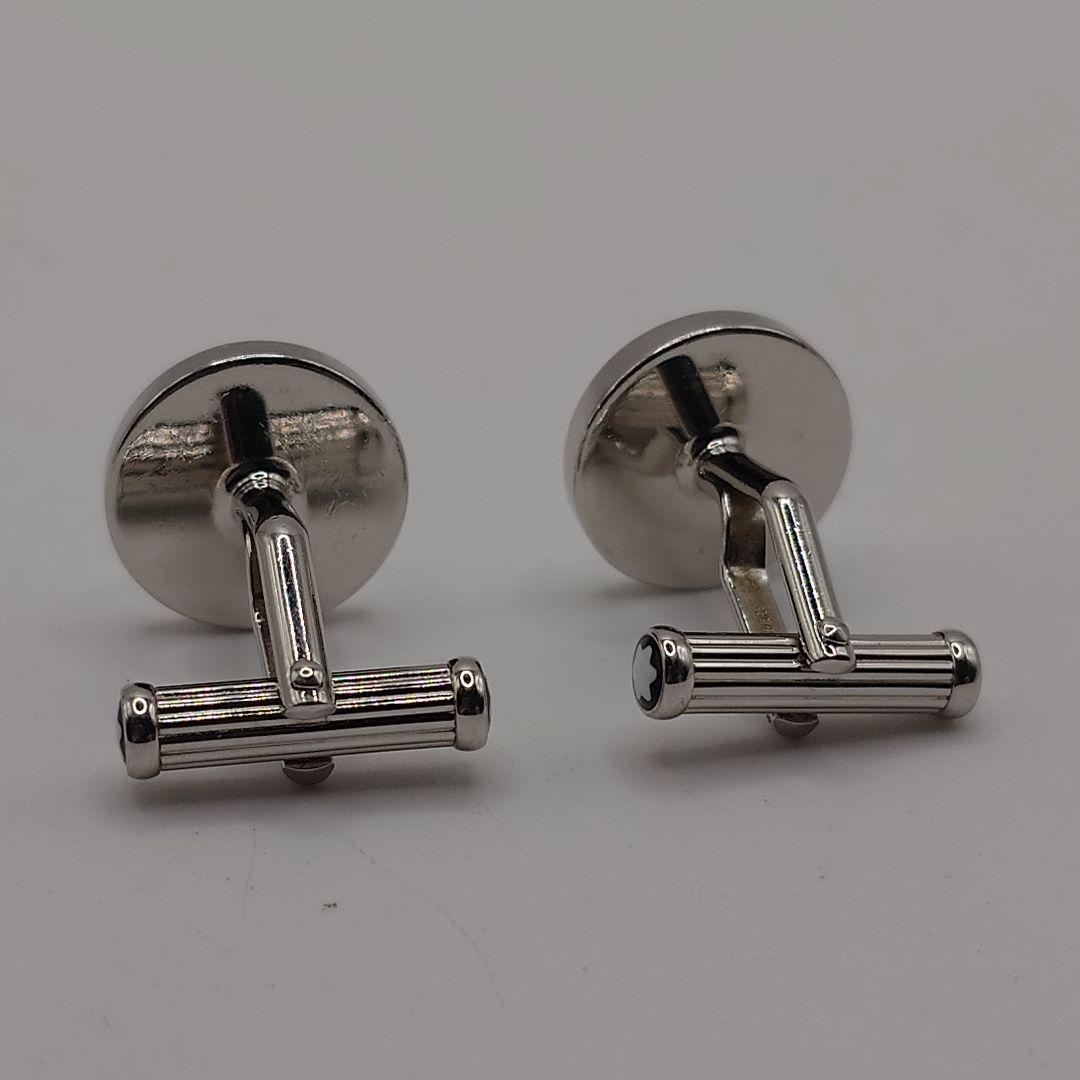 MONTBLANC モンブラン グリーン シルバー ロゴ刻印入り カフス