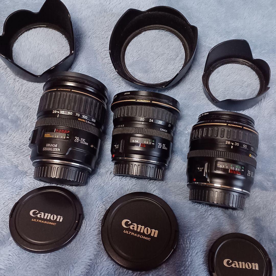 EF 28-135mm f/3.5-5.6 IS USM 他2本USMレンズ