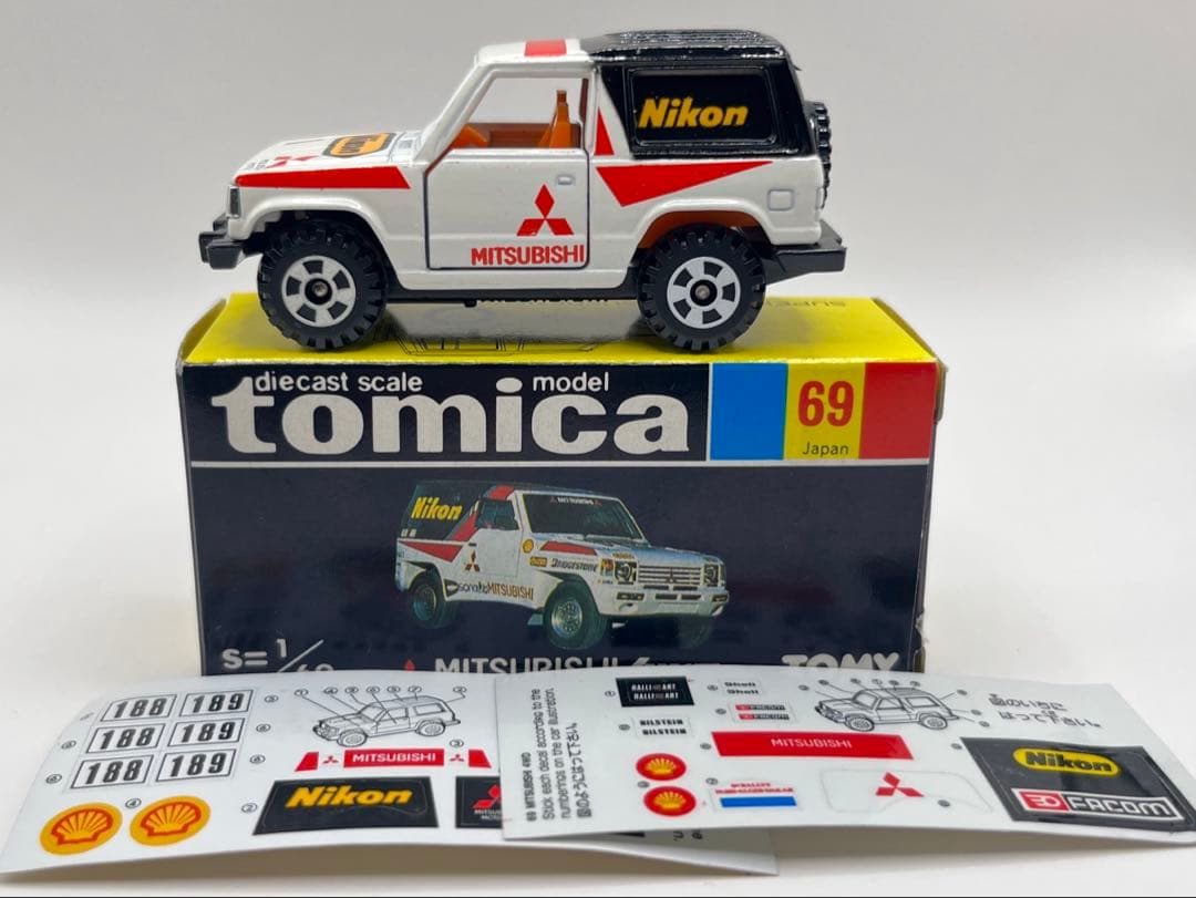 トミカ 日本製 黒箱 69 三菱 パジェロ 三菱自販特注