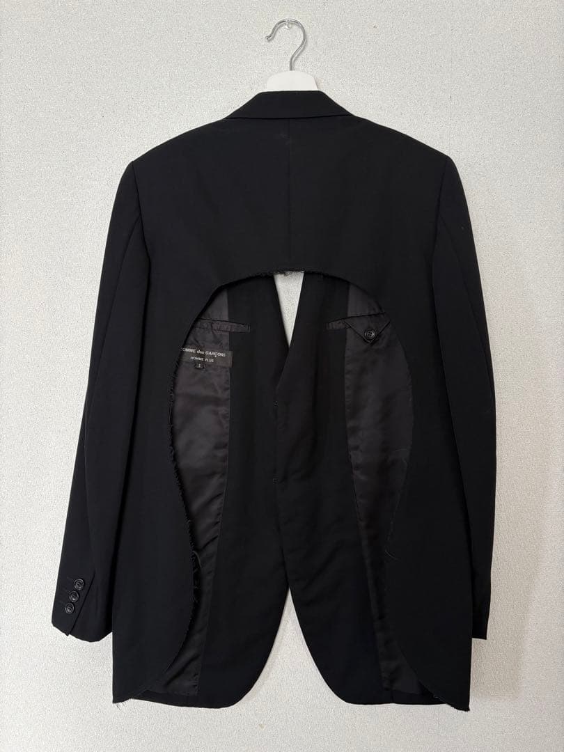 18AW コムデギャルソンオムプリュス ウールギャバ背開きジャケット