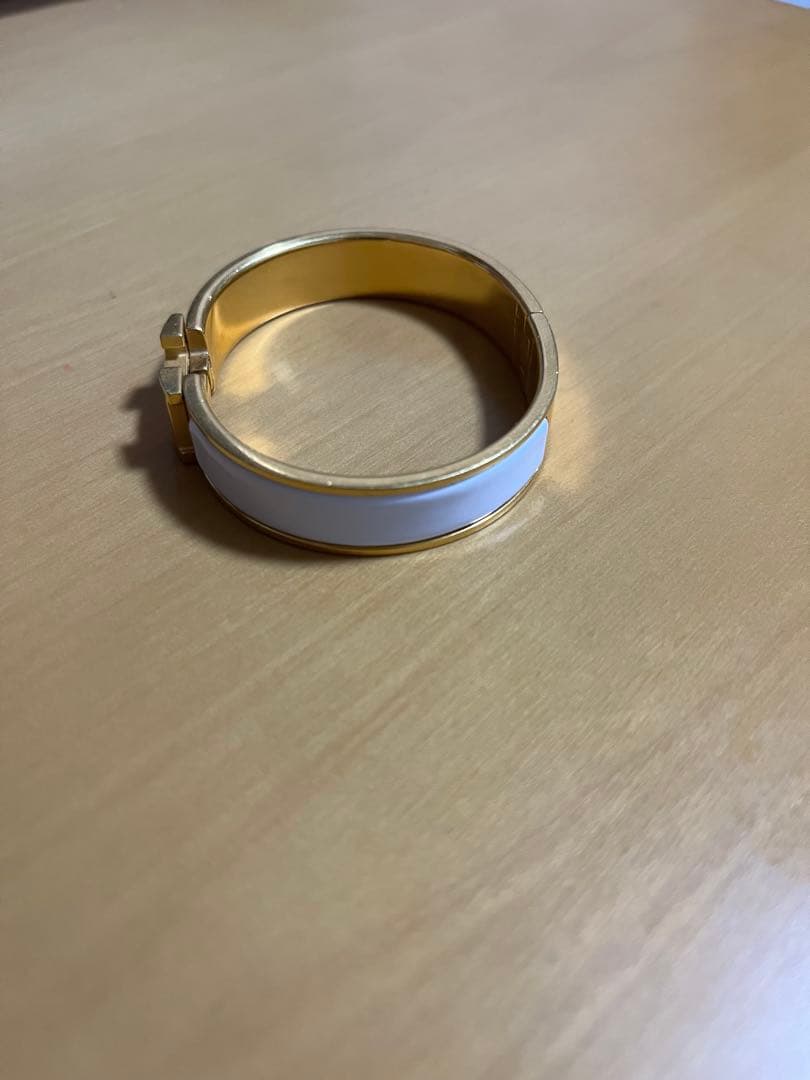 HERMES エルメス ブレスレット バングル \"クリック アッシュ　白ゴールド