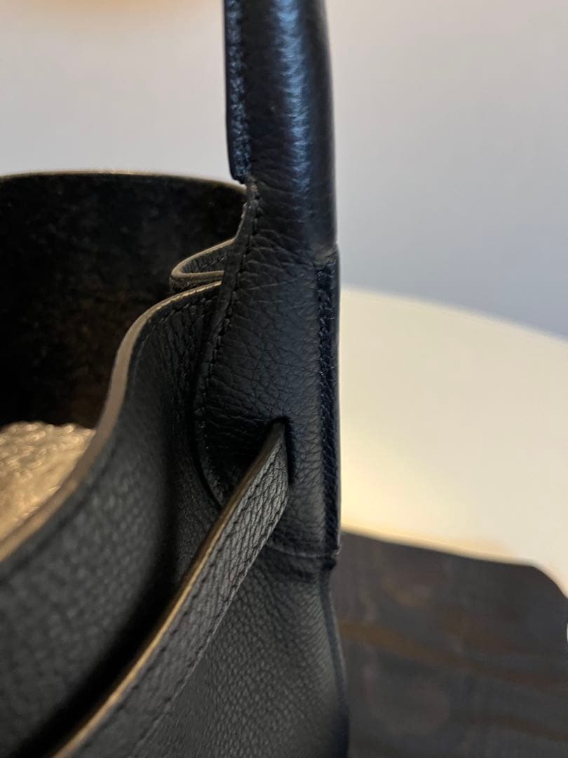 美品✨✨ セリーヌ　ナノレザー ビッグバケットバッグ サッチェルバッグ　ブラック