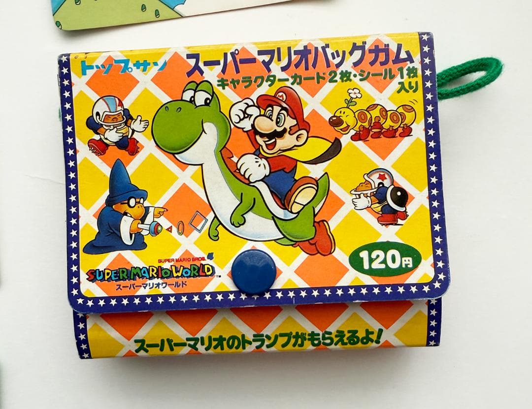 スーパーマリオ　バッグガム　トップサン　カード18枚　ドラボン　キラ　空箱