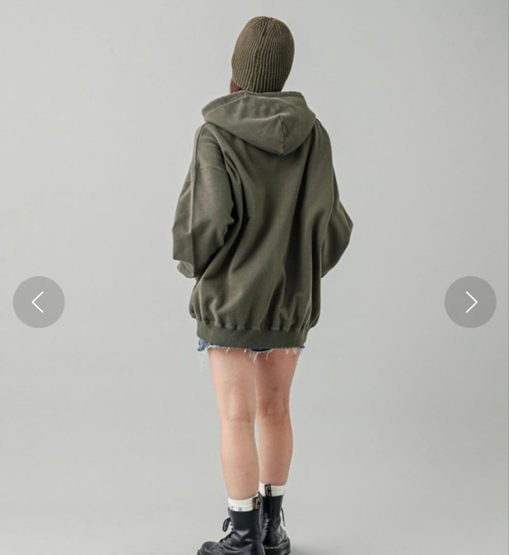 トップス X-girl BUTTERFLY ZIP UP HOODIE