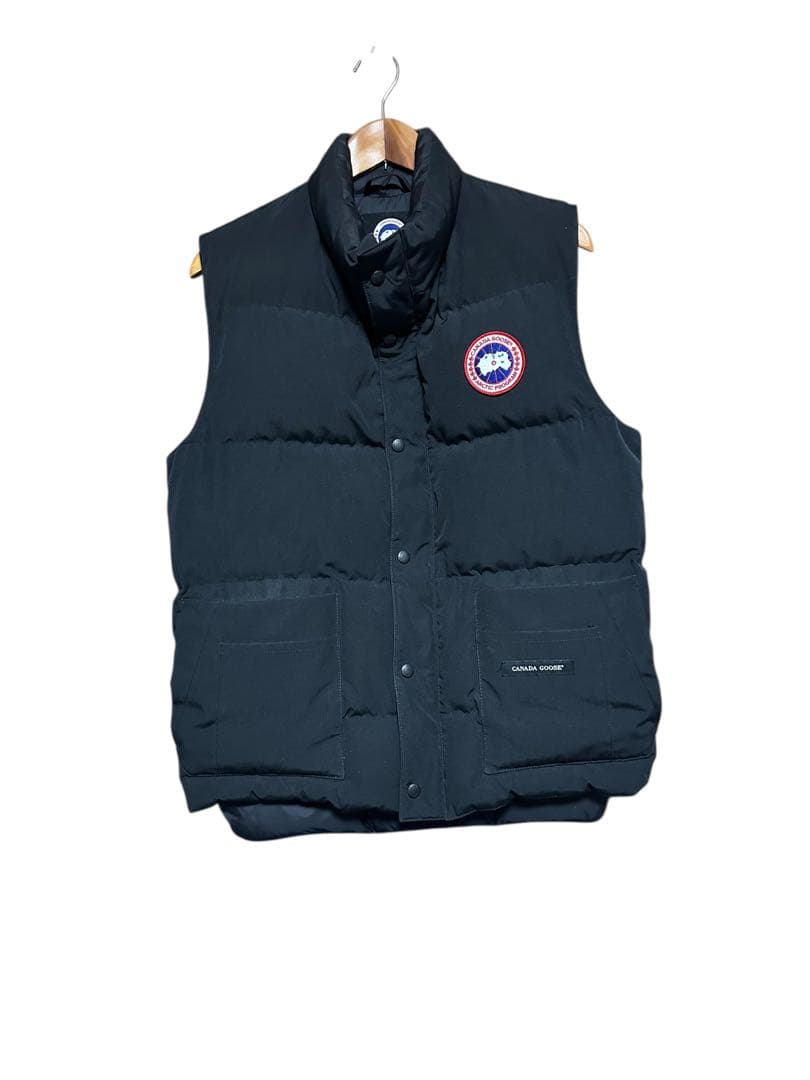 カナダグース　フリースタイルクルーベスト　ブラック　Sサイズ