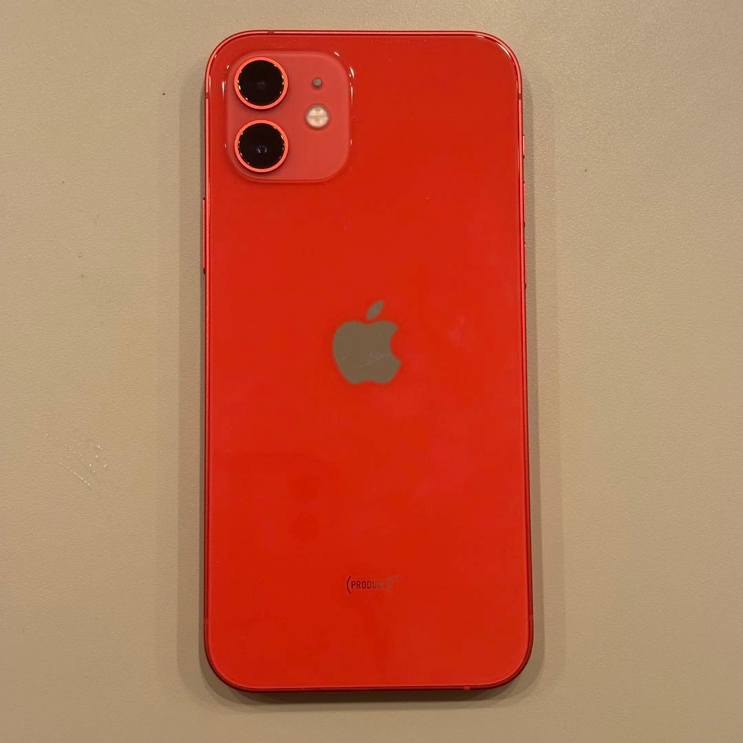 【美品】iPhone 12 64GB 本体のみ　SIMフリー　RED