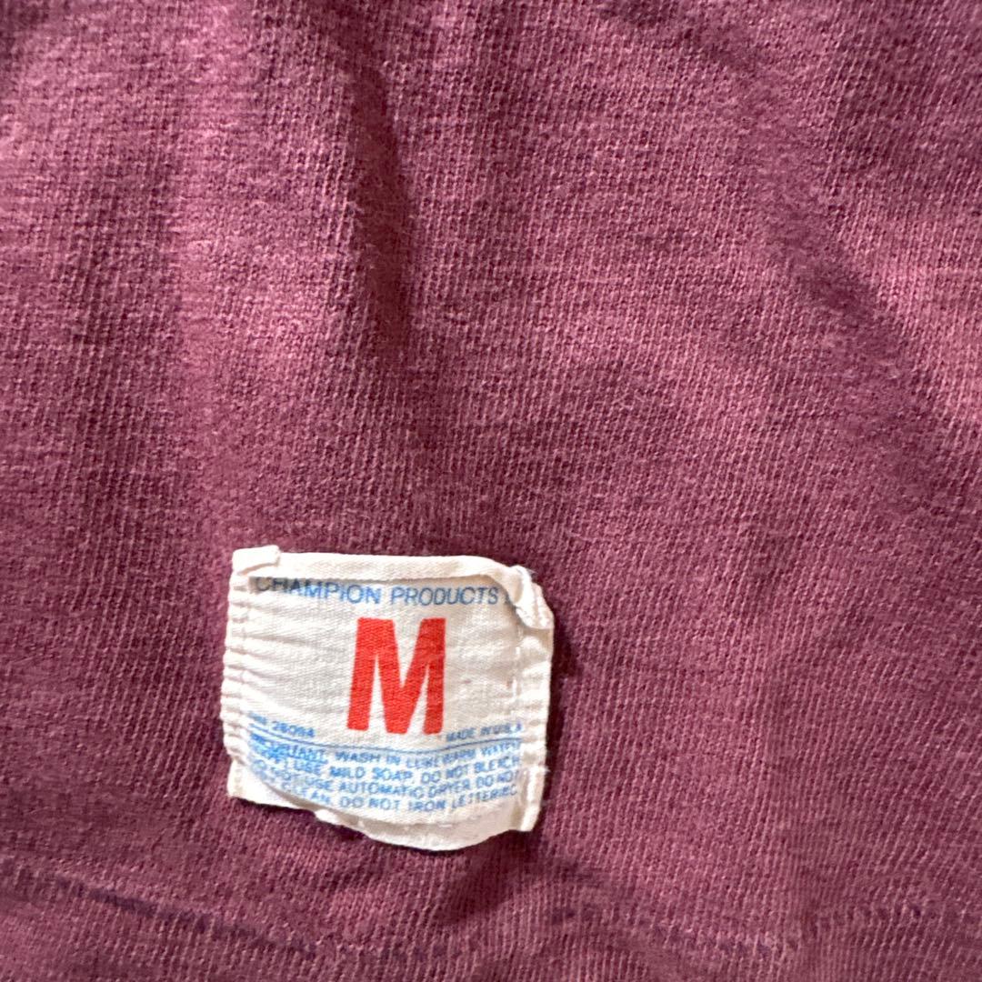 70's champion フットボールT 両面プリント エルボー付 ビンテージ