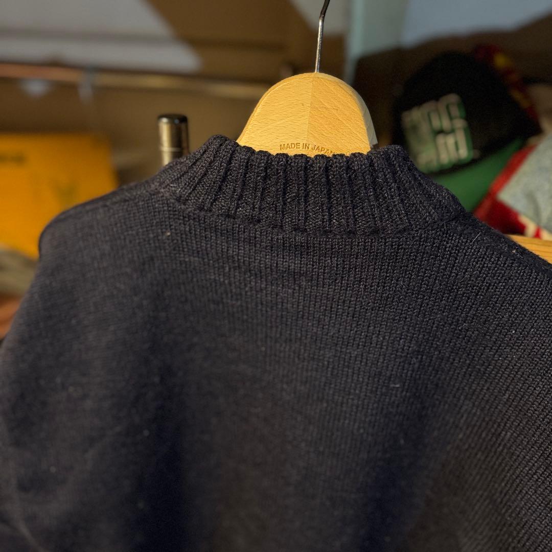 上質 Le Tricoteur ガーンジーセーター カーディガンスタイル