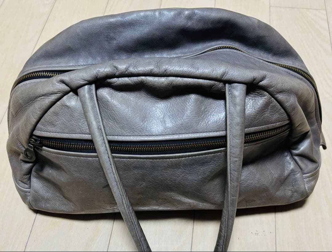 オマケ付き！Jas-M.B ジャスエムビー　ボストンバッグ　デストロイレザー加工