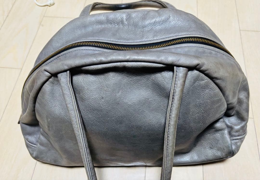 オマケ付き！Jas-M.B ジャスエムビー　ボストンバッグ　デストロイレザー加工