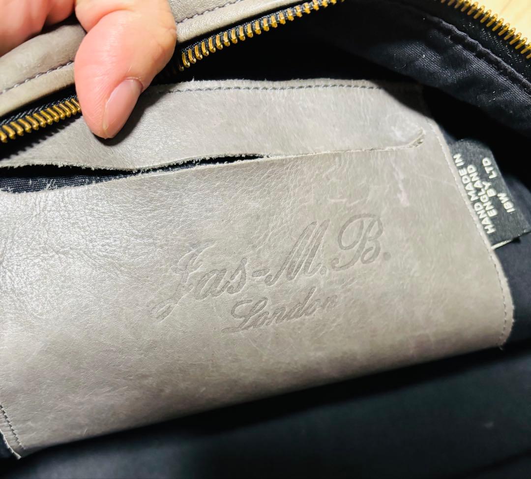 オマケ付き！Jas-M.B ジャスエムビー　ボストンバッグ　デストロイレザー加工