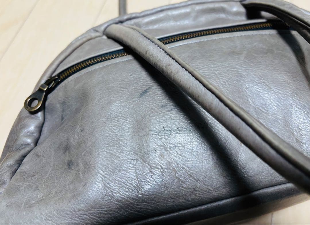 オマケ付き！Jas-M.B ジャスエムビー　ボストンバッグ　デストロイレザー加工