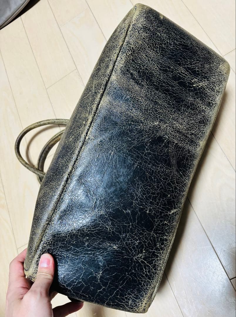 オマケ付き！Jas-M.B ジャスエムビー　ボストンバッグ　デストロイレザー加工