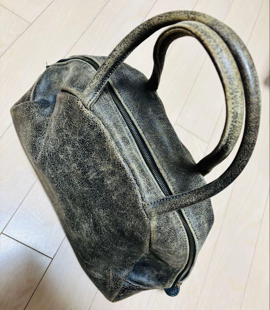 オマケ付き！Jas-M.B ジャスエムビー　ボストンバッグ　デストロイレザー加工