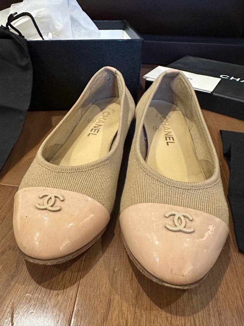 CHANEL バレエシューズ ベージュ　38