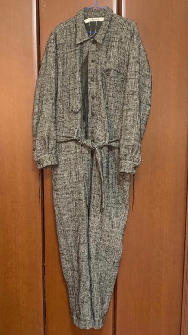 ミドリカワ、midorikawaチェック柄ジャンプスーツ・つなぎ