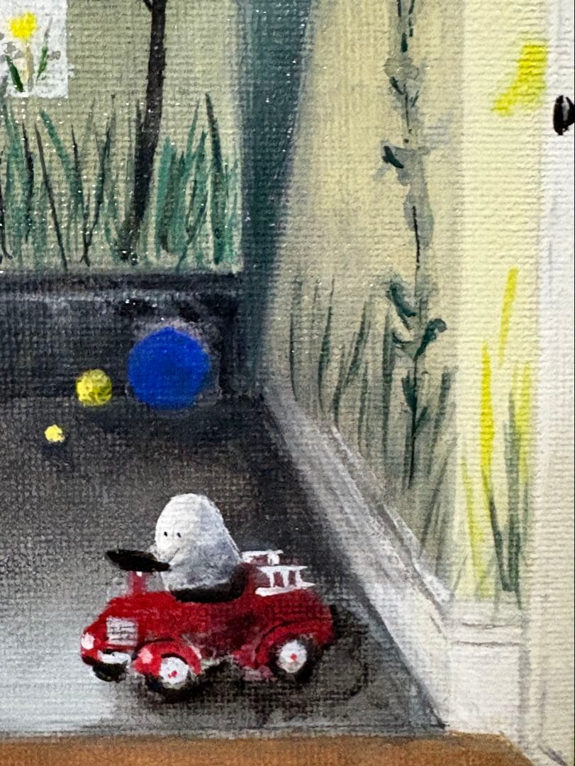 House sitting アクリル画　F3