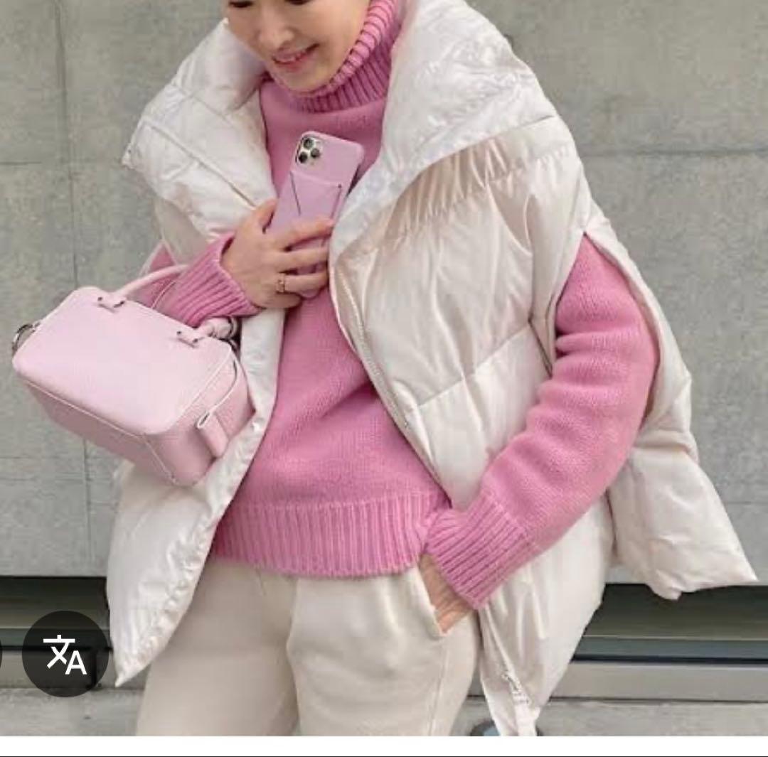 マイラン　ダウン　ポンチョ　ケープ