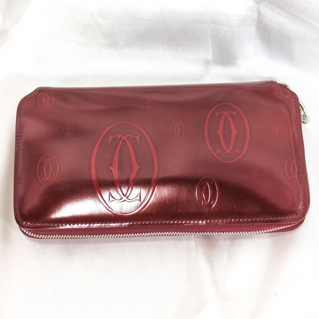 【極美品】 カルティエ ハッピーバースデー 二ジップウォレット 箱付き