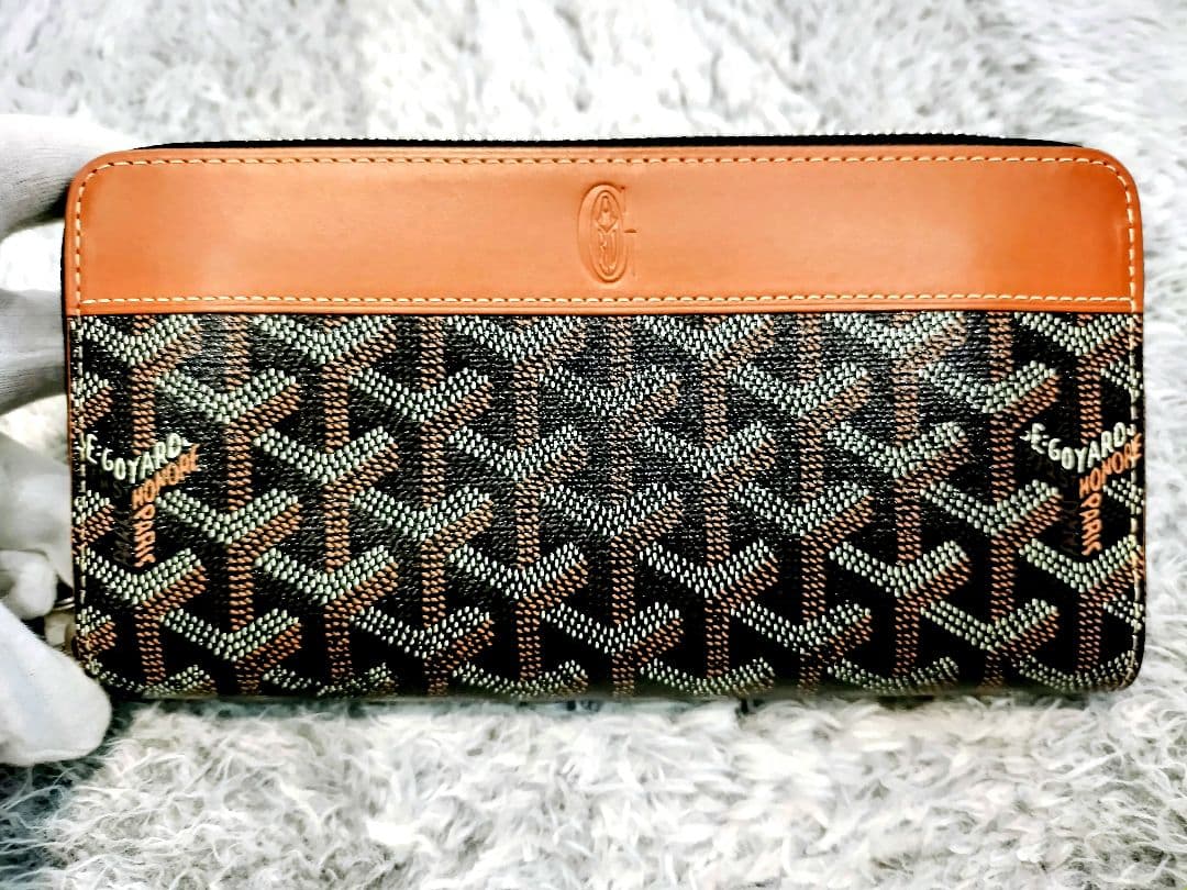 GOYARD/ゴヤール/長財布 ブラウン/ブラック/ラウンドファスナー/
