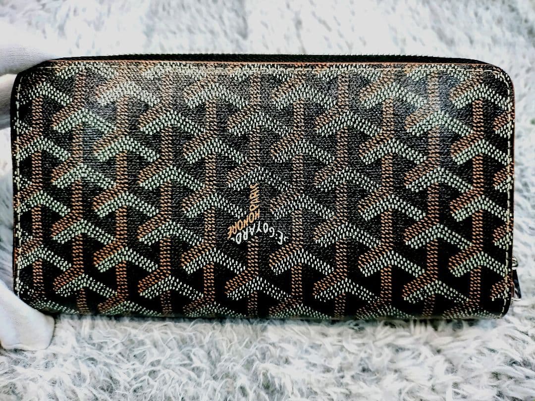 GOYARD/ゴヤール/長財布 ブラウン/ブラック/ラウンドファスナー/