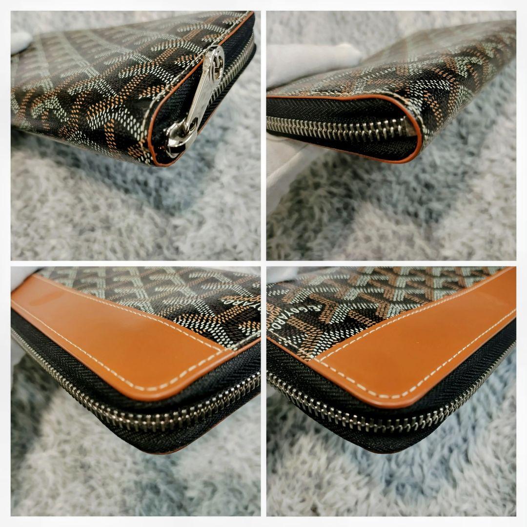 GOYARD/ゴヤール/長財布 ブラウン/ブラック/ラウンドファスナー/