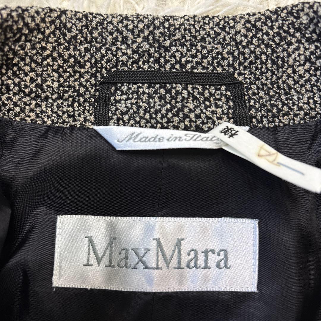 希少☆【マックスマーラ】白タグ　ツイード　ダブルフェイス　スカートスーツ　J38