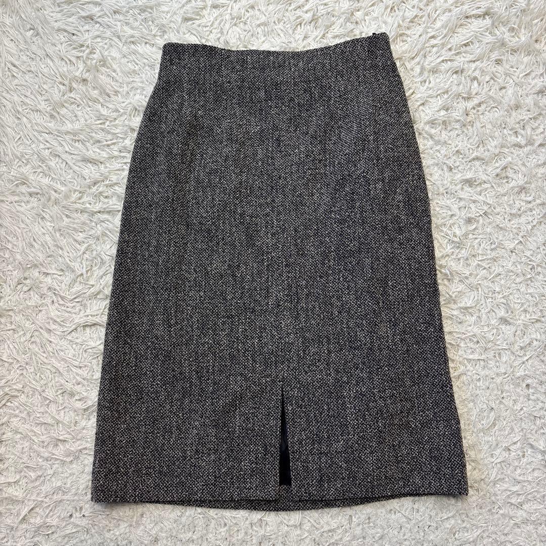 希少☆【マックスマーラ】白タグ　ツイード　ダブルフェイス　スカートスーツ　J38