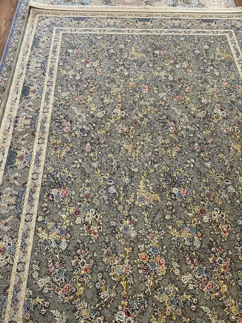 本場イラン産　新品/高級ペルシャ絨毯／超高密度織/カーペット